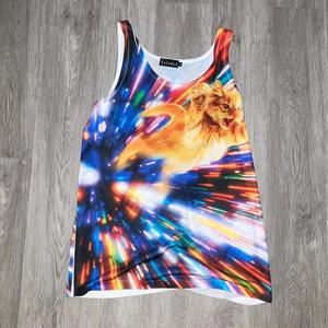 Beloved Graphic Tank Top Mens Medium Cats